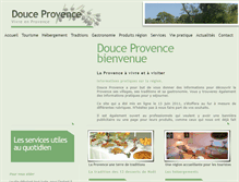 Tablet Screenshot of douceprovence.fr